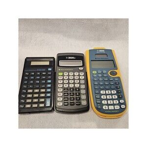 Texas Instruments Scientific Calculators For Parts Non Working Non Tested (3)